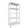 Abstellraum Regal mit Metallböden Biedrax 60 x 90 x 180 cm weiss - 5 Böden verzinkt