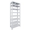 Abstellraum Regal mit Metallböden Biedrax 45 x 60 x 210 cm weiss - 8 Böden verzinkt