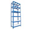Haushaltsregal mit Laminatböden Biedrax 45 x 120 x 210 cm blau - 6 Laminatboden weiss 12 m