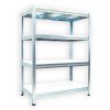 Haushaltsregal mit Laminatböden Biedrax 35 x 120 x 120 cm verzinkt - 4 Laminatboden weiss
