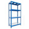 Haushaltsregal mit Metallböden Biedrax 50 x 120 x 180 cm blau - 4 Böden verzinkt