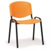 Konferenzstuhl - Kunstoff, ISO, orange Biedrax Z9517o, Fußgestell schwarz