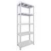 Lagerregal mit Metallböden Biedrax 50 x 120 x 210 cm weiss - 5 Böden verzinkt
