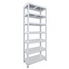 Lagerregal mit Metallböden Biedrax 50 x 60 x 270 cm weiss - 7 Böden verzinkt