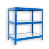 Steckregal mit Metallböden Biedrax 50 x 60 x 120 cm blau - 3 Böden verzinkt