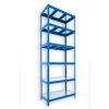Steckregal mit Metallböden Biedrax 35 x 120 x 210 cm blau - 6 Böden verzinkt