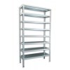 Geschraubtes Kellerregal Biedrax 60 x 150 x 250 cm, verzinkt - 8 Fachböden