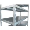 Geschraubtes Kellerregal Biedrax 75 x 100 x 180 cm, verzinkt - 5 Fachböden