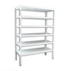 Geschraubtes Kellerregal Biedrax 75 x 100 x 200 cm, weiss - 6 Fachböden