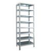 Geschraubtes Abstellraum Regal Biedrax 30 x 100 x 250 cm, verzinkt - 8 Fachböden