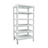 Geschraubtes Abstellraum Regal Biedrax 45 x 100 x 180 cm, weiss - 6 Fachböden