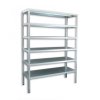 Geschraubtes Werkstattregal Biedrax 60 x 130 x 200 cm, verzinkt - 6 Fachböden