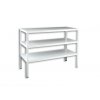 Geschraubtes Werkstattregal Biedrax 50 x 150 x 100 cm, weiss - 3 Fachböden