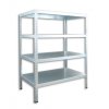 Geschraubtes Werkstattregal Biedrax 60 x 100 x 120 cm, verzinkt - 4 Fachböden