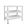 Geschraubtes Werkstattregal Biedrax 45 x 130 x 120 cm, weiss - 3 Fachböden