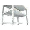 Geschraubtes Werkstattregal Biedrax 50 x 100 x 120 cm, weiss - 4 Fachböden
