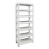 55382 lagerregale biedrax 40 x 60 x 210 cm weiss 7 fachboden
