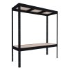39962 schwerlastregal biedrax 60 x 240 x 177 cm 2 fachboden schwarz tragkraft 200 kg pro boden