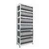 188972 buroregal mit holzboden biedrax 60 x 90 x 270 cm verzinkt 7 fachboden mdf