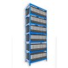 189371 buroregal mit laminatboden biedrax 50 x 120 x 270 cm blau 7 fachboden 12 mm