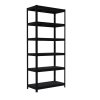 35885 metallregal mit metallboden biedrax 40 x 60 x 180 cm 6 fachboden x 100 kg schwarz