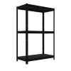 35930 metallregal mit metallboden biedrax 40 x 100 x 120 cm 3 fachboden x 100 kg schwarz