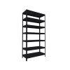 Metallregal Biedrax 40 x 80 x 240 cm, Schwarz, 7 Stahlböden, Fachlast 100 kg pro Fachboden