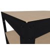 202100 2 abstellraum regal mit holzboden biedrax 50 x 90 x 210 cm schwarz 5 fachboden mdf