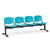 Wartezimmerbank - Kunststoff ISO Biedrax LC9720z - Gestell schwarz