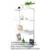 Wandregal - Grundregal 30 x 60 x 150 cm, Farbe silber - 4 Fachboden grau