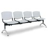 Wartezimmerbank - Kunststoff Smile Biedrax LC9976s - Gestell Aluminium Poliert