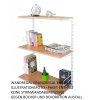Wandregal - Grundregal 40 x 60 x 100 cm, Farbe weiss - 3 Fachboden Buche