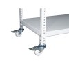 Regal mit Rollen Biedrax, weiss - 45 x 150 x 110 cm, 3 Fachböden