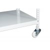 Regal mit Rollen Biedrax, weiss - 45 x 150 x 110 cm, 3 Fachböden