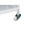 Regal mit Rollen Biedrax, weiss - 45 x 150 x 110 cm, 3 Fachböden