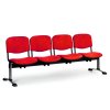Wartezimmerbank - gepolstert Viva Biedrax LC9378cv - Gestell verchromt