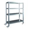 Etagenwagen Biedrax, Schraubsysteme 75 x 150 x 160 cm, 4 Fachböden - verzinkt