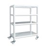 Etagenwagen Biedrax, Schraubsysteme 75 x 150 x 190 cm, 4 Fachböden
