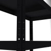 Werkstattregale Biedrax 40 x 80 x 120 cm, 3 Fachböden x 100 kg, schwarz