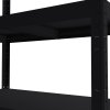 Werkstattregale Biedrax 40 x 80 x 120 cm, 3 Fachböden x 100 kg, schwarz