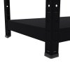 Werkstattregale Biedrax 40 x 80 x 120 cm, 3 Fachböden x 100 kg, schwarz