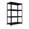 Garagenregale Biedrax 40 x 80 x 120 cm, 4 Fachböden x 100 kg, schwarz