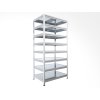 Metallregal Biedrax 50 x 60 x 210 cm, Verzinkt, 8 Stahlböden, Fachlast 150 kg pro Fachboden