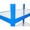 Metallregal mit Metallböden Biedrax 45 x 75 x 210 cm blau - 8 Böden verzinkt