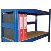 Begrenzung für Regale 35 cm, blau