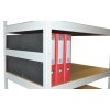 Begrenzung für Regale 40 cm, weiss