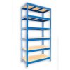 Garagenregal mit Holzböden Biedrax 60 x 120 x 180 cm blau - 6 Fachböden MDF