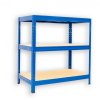 Garagenregal mit Holzböden Biedrax 60 x 60 x 90 cm blau - 3 Fachböden MDF