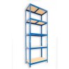 Kellerregal mit Holzböden Biedrax 45 x 60 x 240 cm blau - 5 Fachböden MDF
