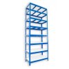 Kellerregal mit weissböden Biedrax 45 x 120 x 270 cm blau - 8 Laminatboden weiss 12 mm